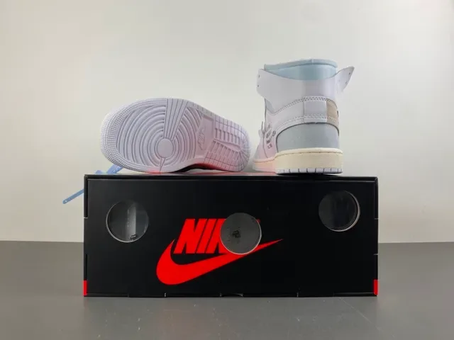 Nike Air Jordan 1 Off-White The Ten حذاء كرة السلة رمادي فاتح 16