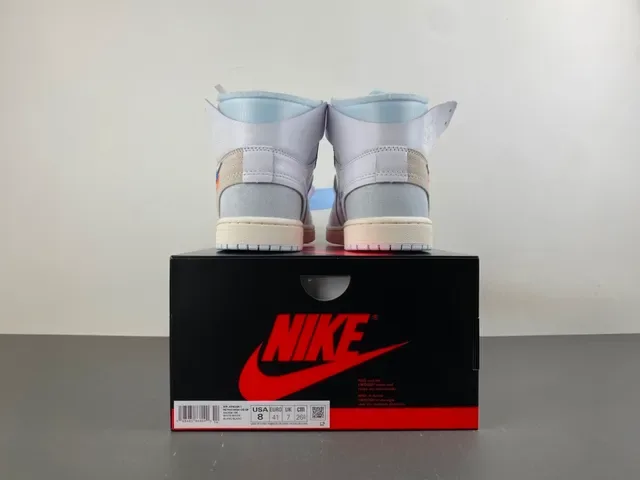Nike Air Jordan 1 Off-White The Ten حذاء كرة السلة رمادي فاتح 17