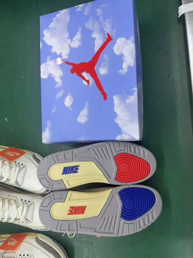 Nike Air Jordan 3 Tênis de Basquete com Estampa de Elefante Branco e Bege 17