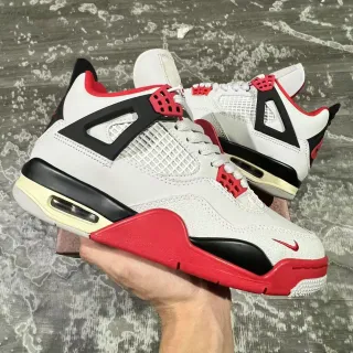Nike Air Jordan 4 White Black Red 篮球鞋