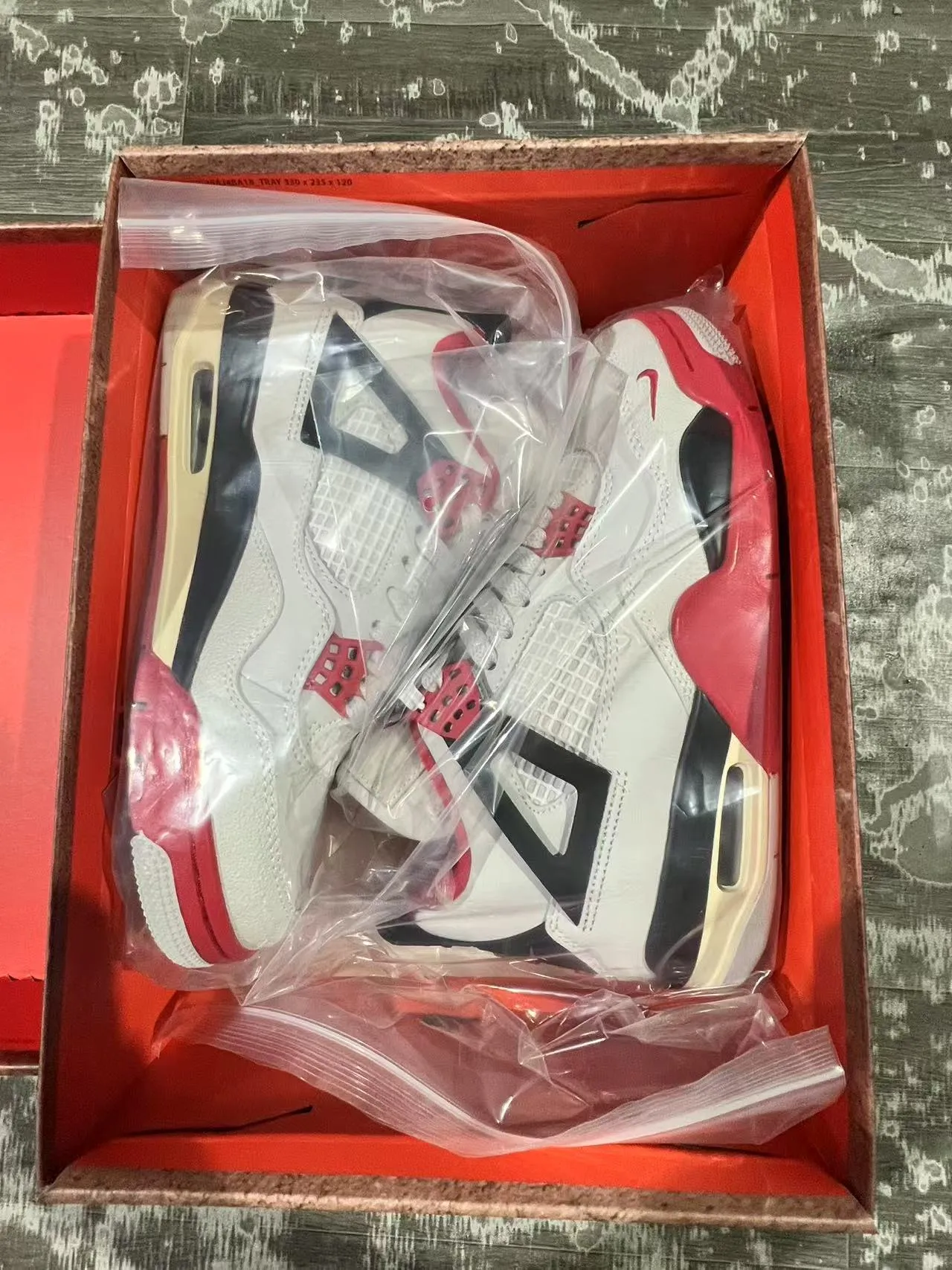Nike Air Jordan 4 White Black Red Tênis de basquete 9