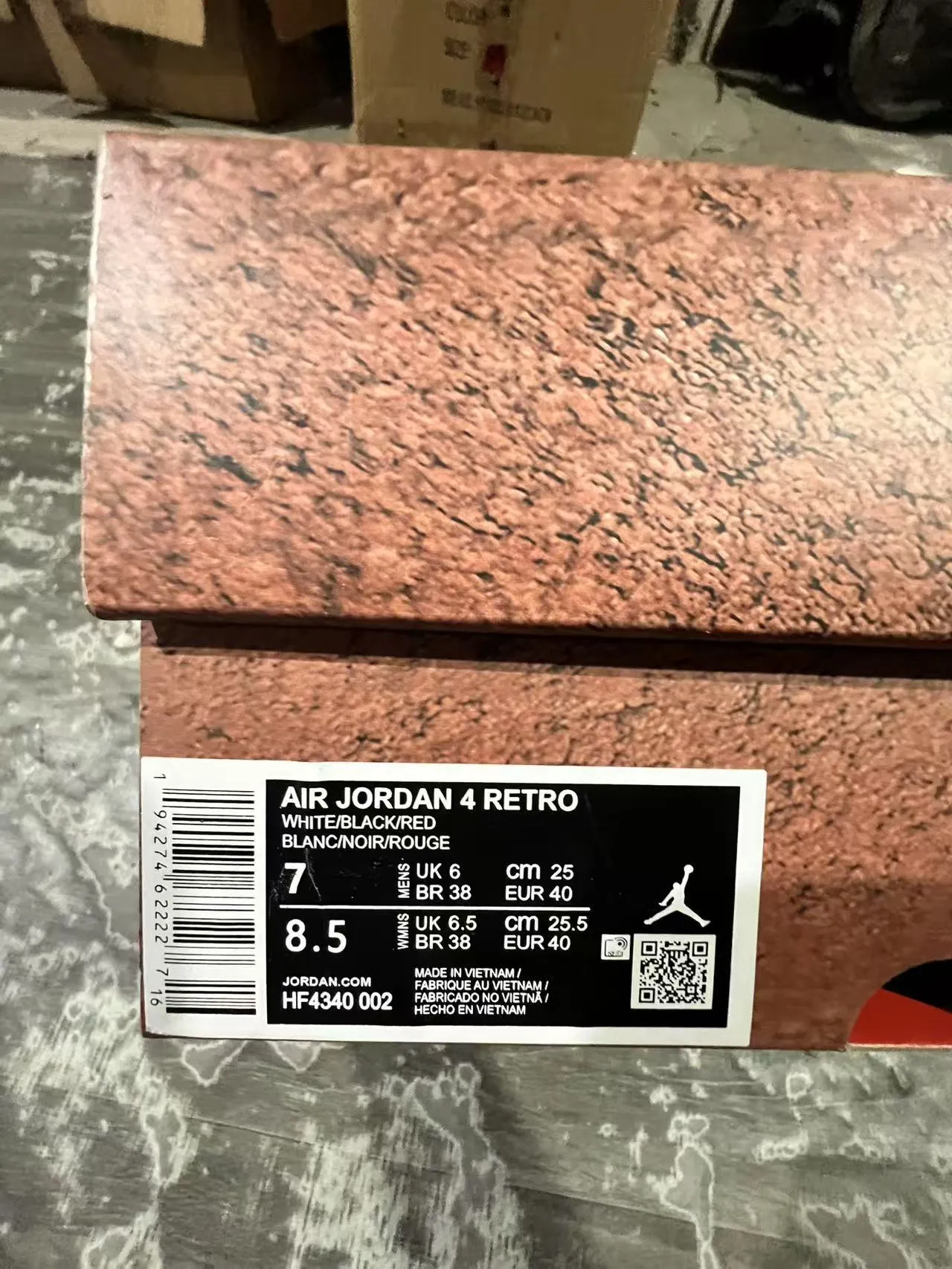 Nike Air Jordan 4 White Black Red Tênis de basquete 10