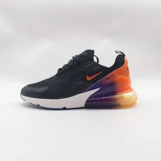 Nike Air Max 270 حذاء سنيكرز أسود برتقالي أرجواني تدرج نمط حياة