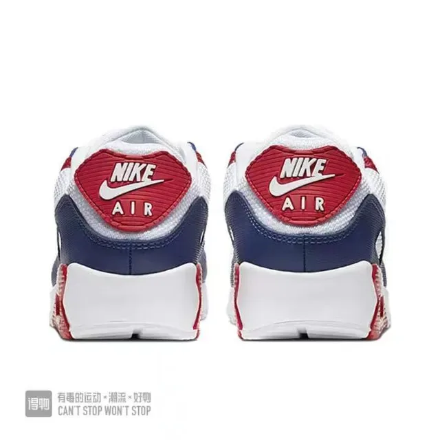 Nike Air Max 90 Red Navy White Lifestyle Sneakers 3