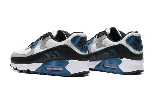 Nike Air Max 90 白黑灰蓝 生活运动鞋 3