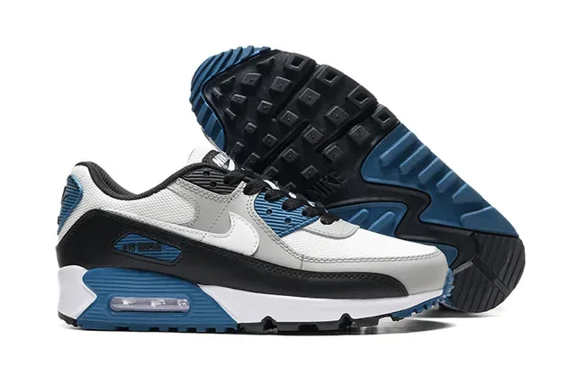 Nike Air Max 90 白黑灰蓝 生活运动鞋 4