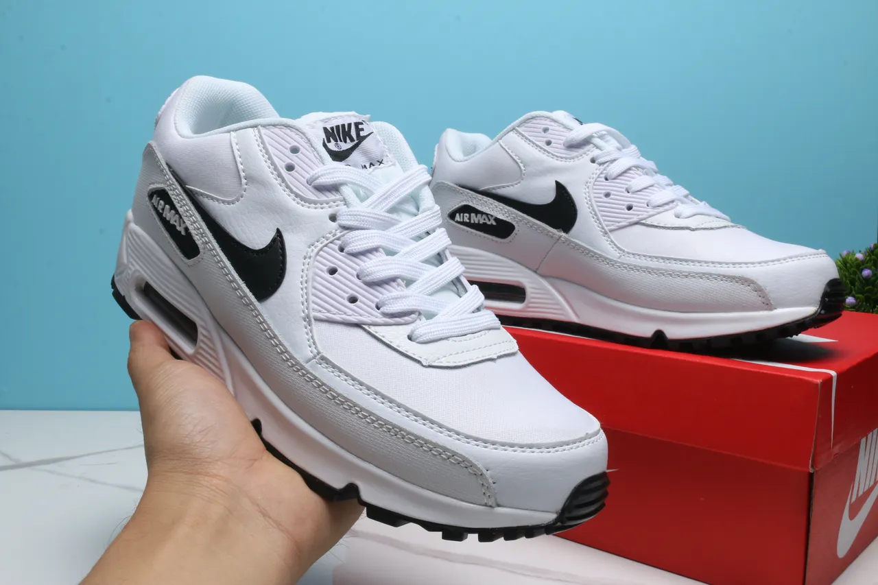 Nike Air Max 90 White Black Lifestyle Sneakers 11