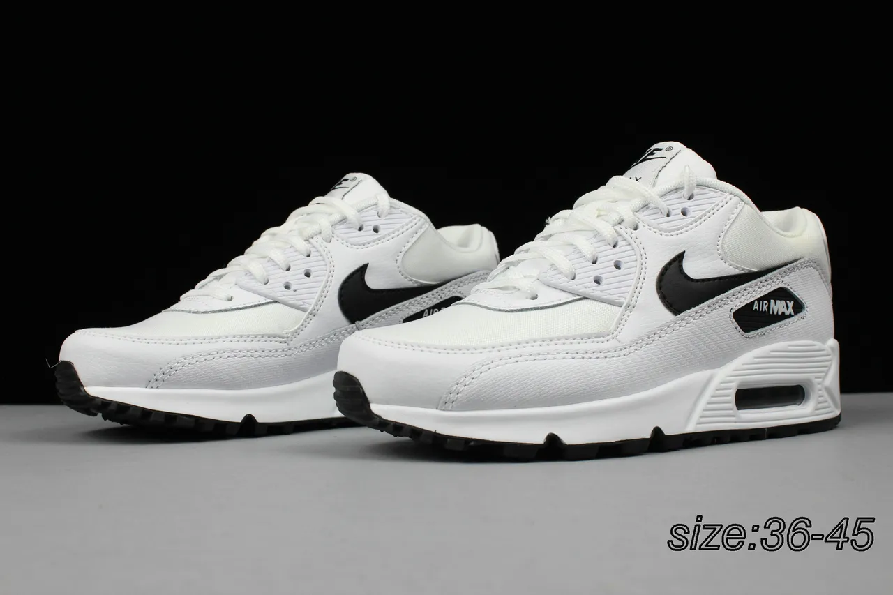 Nike Air Max 90 White Black Lifestyle Sneakers 16