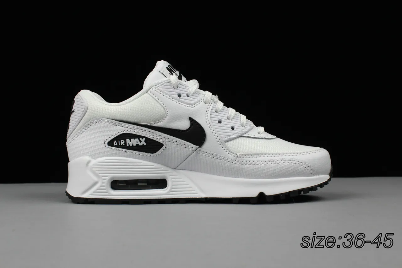 Nike Air Max 90 White Black Lifestyle Sneakers 19