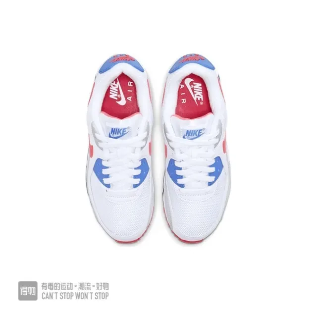 Nike Air Max 90 White Red Blue Lifestyle Sneakers 2