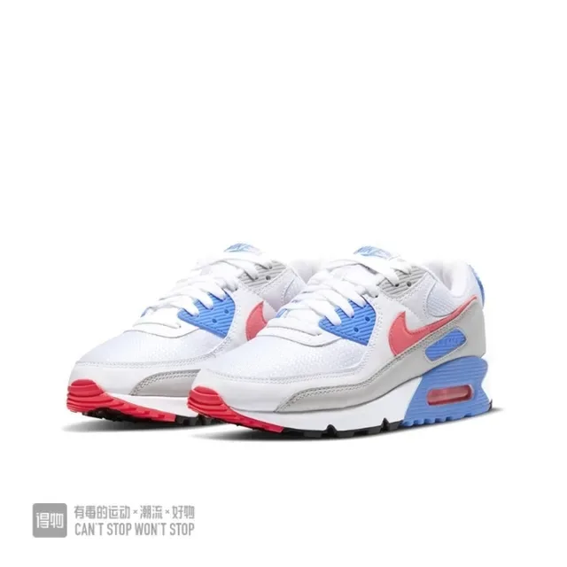 Nike Air Max 90 White Red Blue Lifestyle Sneakers 3