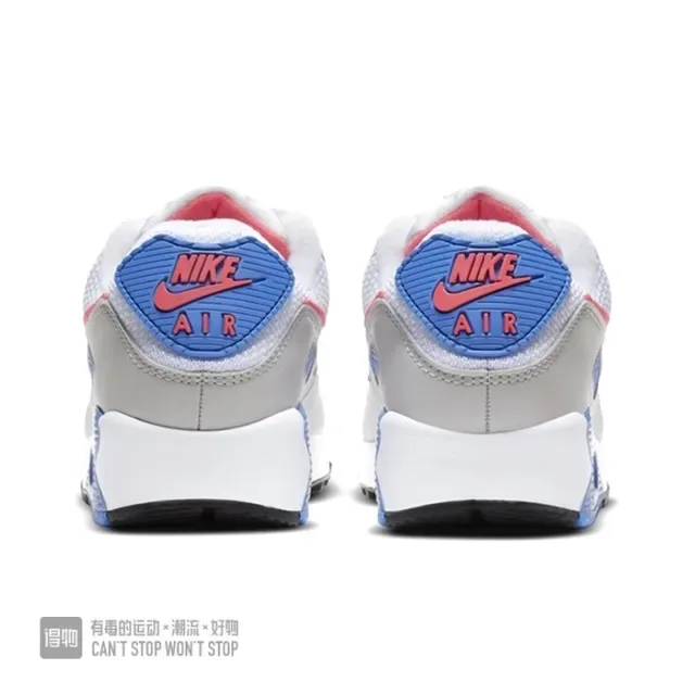 Nike Air Max 90 White Red Blue Lifestyle Sneakers 5