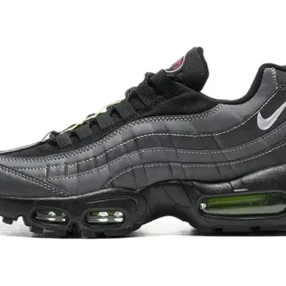 Nike Air Max 95 أسود أخضر مطبق علوي وحدات مرئية مزدوجة حذاء رياضي أسلوب حياة
