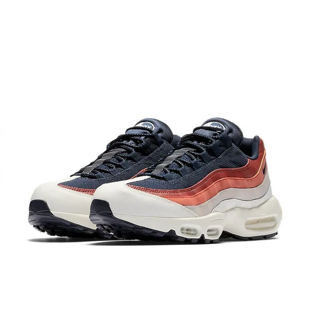 Nike Air Max 95 Navy Rust Orange Lifestyle Sneakers 3