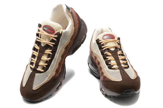 Nike Air Max 95 White Red Maroon Lifestyle Sneakers 3