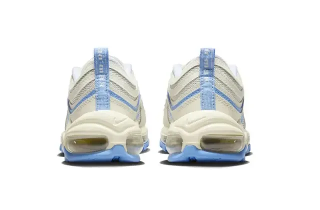 Nike Air Max 97 Off-White and Light Blue Lifestyle Sneakers 5