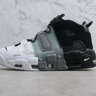 耐克 Air More Uptempo 白色灰色黑色篮球鞋
