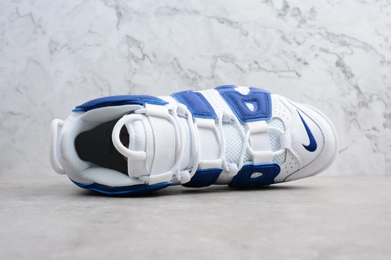 Nike Air More Uptempo 白 皇家蓝 红 篮球鞋 6