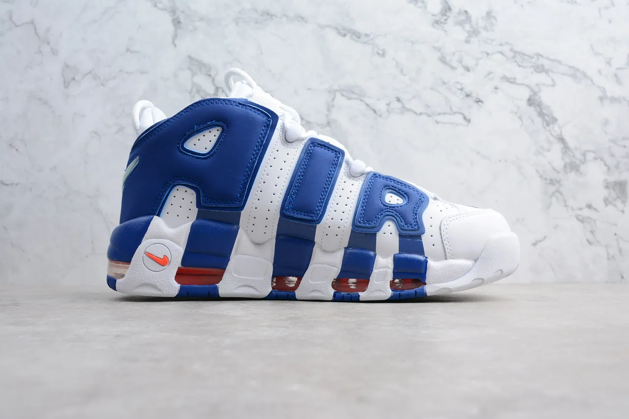 Nike Air More Uptempo 白 皇家蓝 红 篮球鞋 9