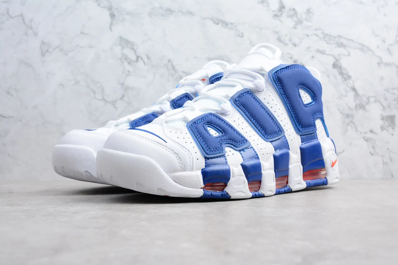 Nike Air More Uptempo 白 皇家蓝 红 篮球鞋 7