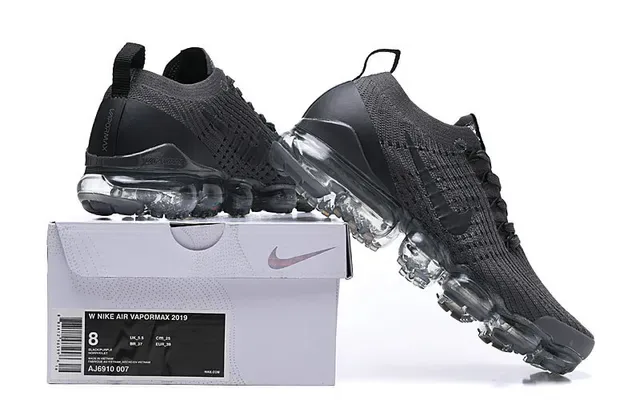 Nike Air VaporMax Black Flyknit Running Shoes 2