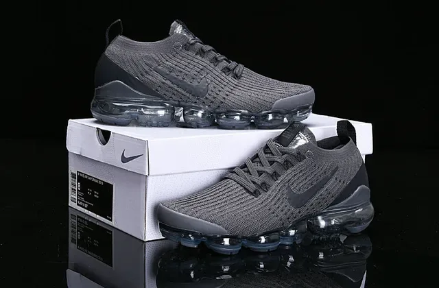 Nike Air VaporMax Black Flyknit Running Shoes 10