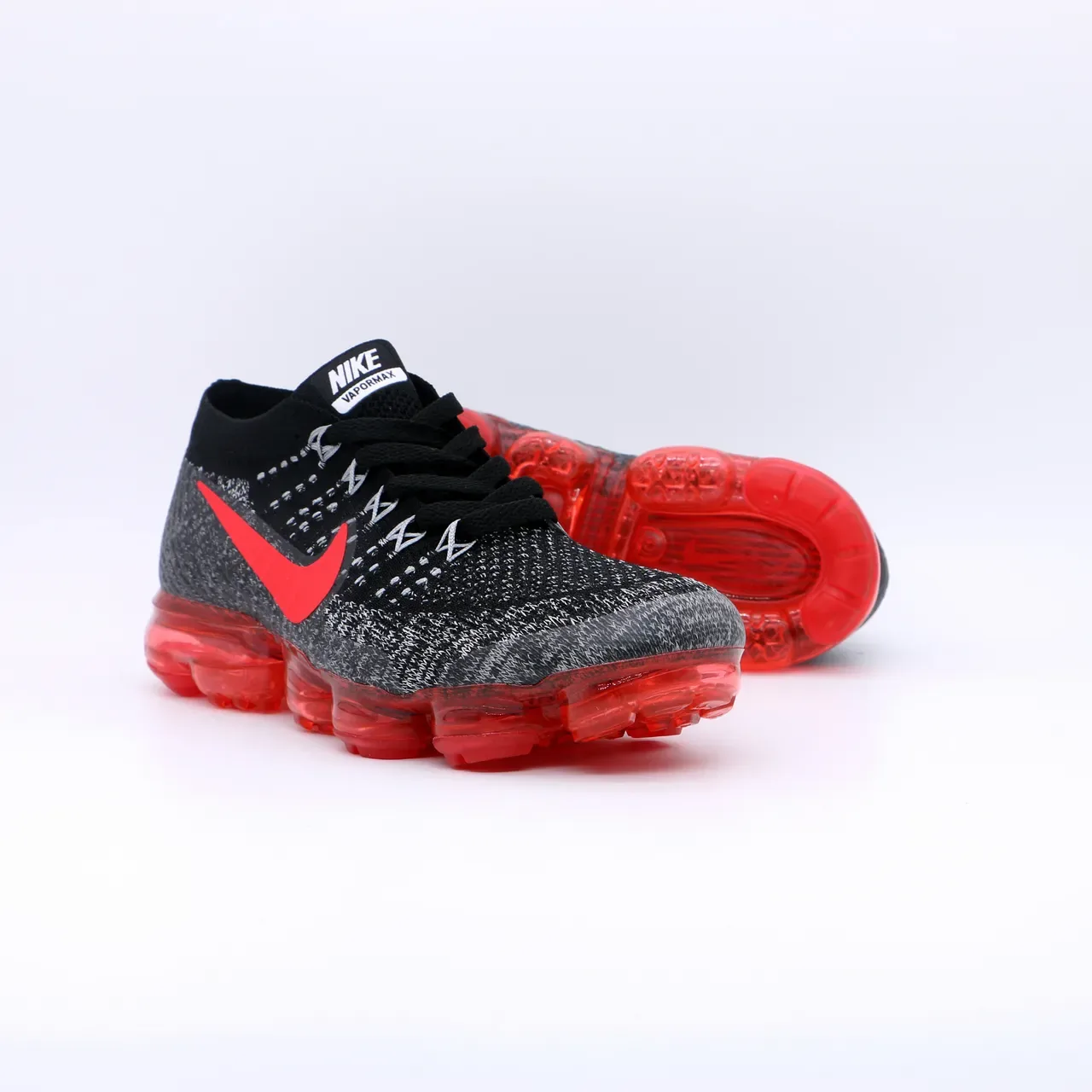 Nike Air VaporMax Flyknit 黑灰红 跑鞋 5