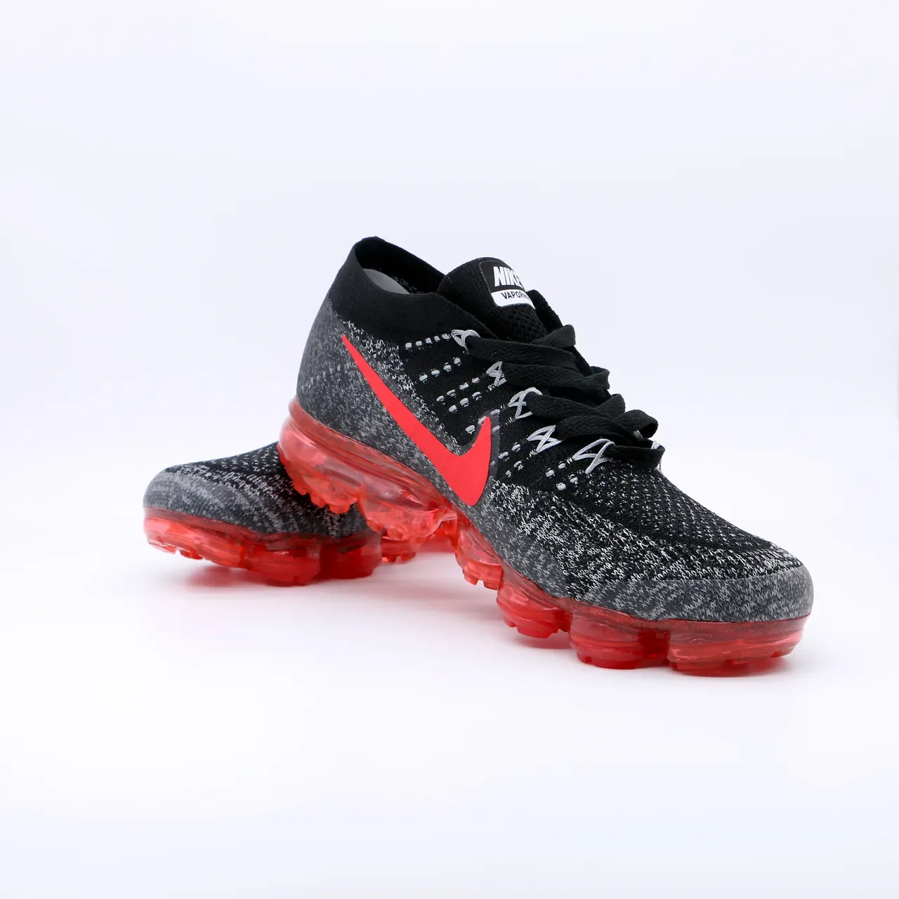 Nike Air VaporMax Flyknit 黑灰红 跑鞋 7
