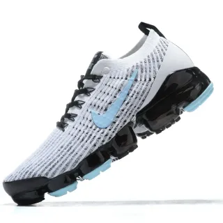 Nike Air VaporMax Flyknit أبيض أزرق نسيج علوى مرئي امتصاص أحذية نمط حياة