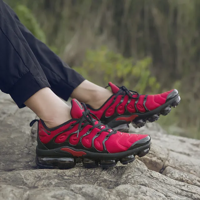 Nike Air VaporMax Plus Red Black Lifestyle Sneakers 2