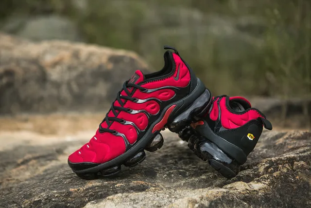 Nike Air VaporMax Plus Red Black Lifestyle Sneakers 8