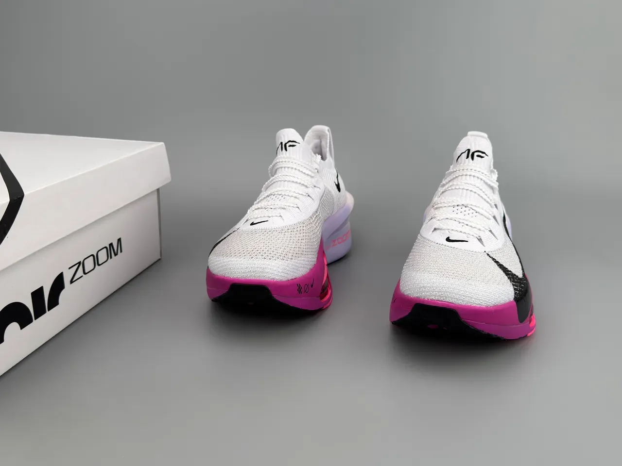 Nike Air Zoom Alphafly 3 White Black Magenta Running Shoes 5