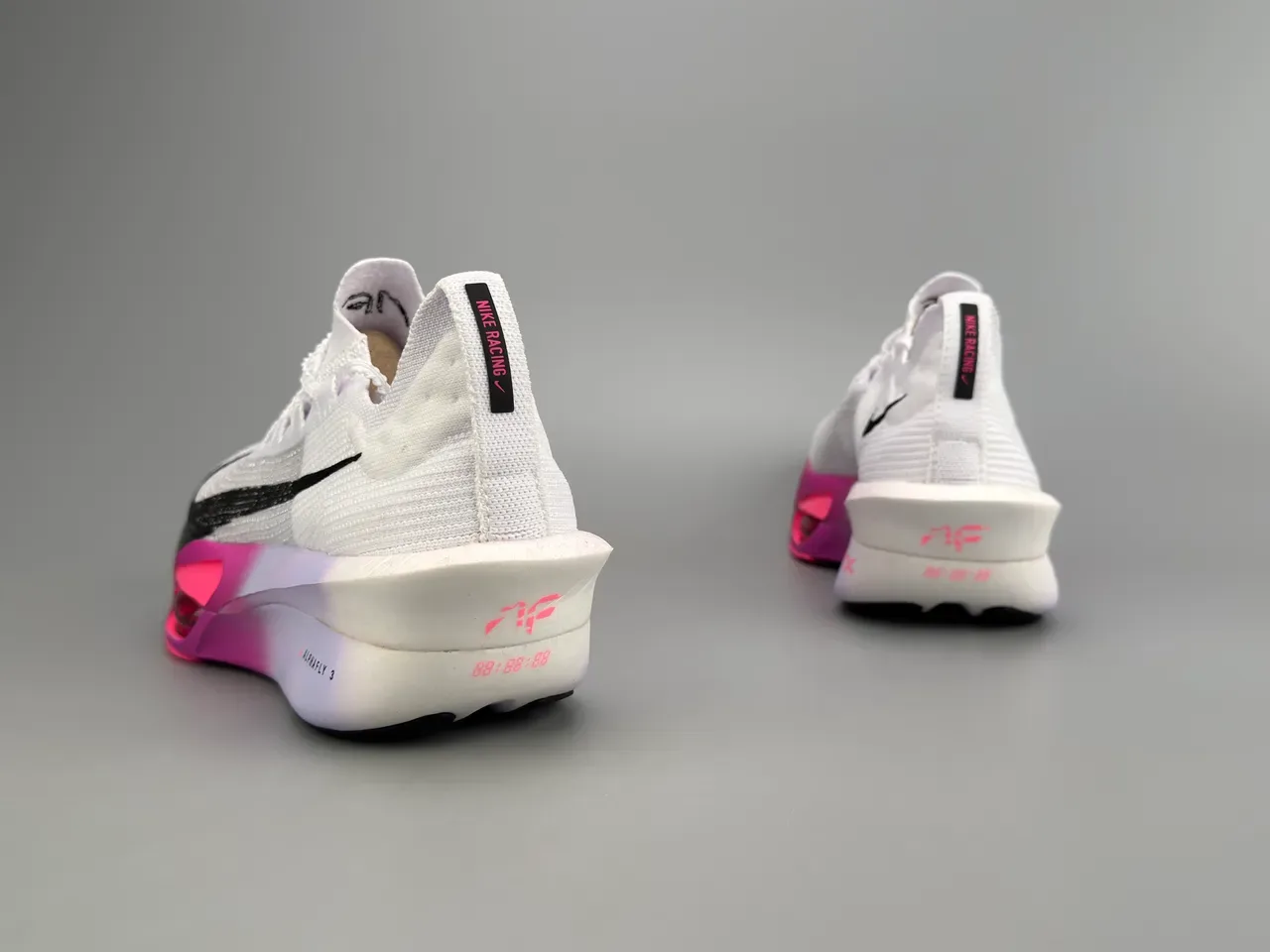 Nike Air Zoom Alphafly 3 White Black Magenta Running Shoes 8