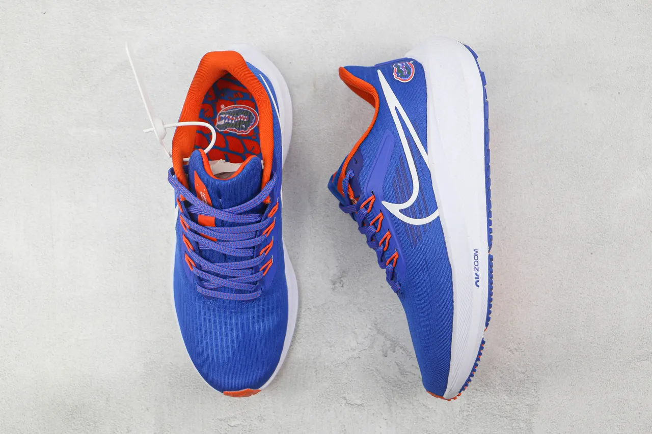 Nike Air Zoom Pegasus azul real naranja Florida Gators Zapatos de correr 3