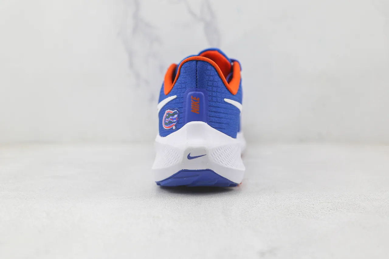 Nike Air Zoom Pegasus azul real naranja Florida Gators Zapatos de correr 9