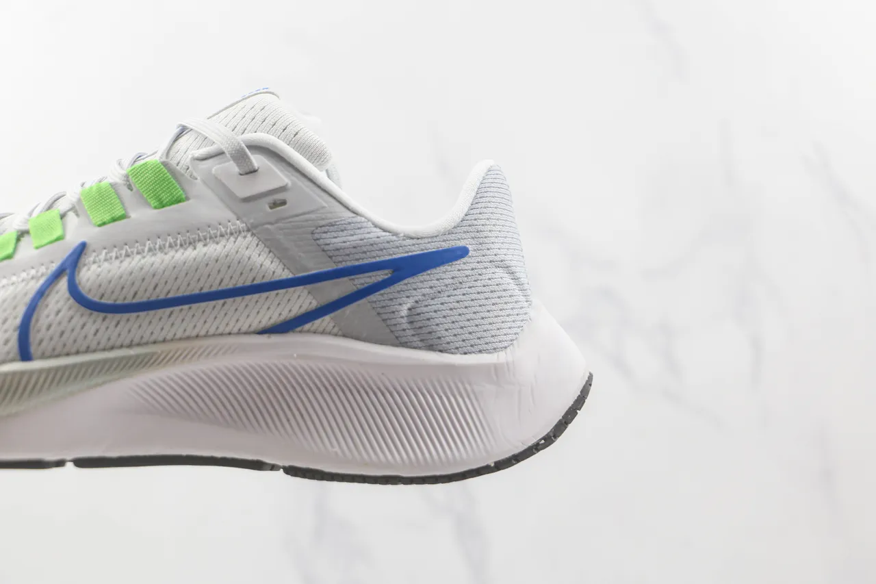 Nike Air Zoom Pegasus White Blue Green Running Shoes 7