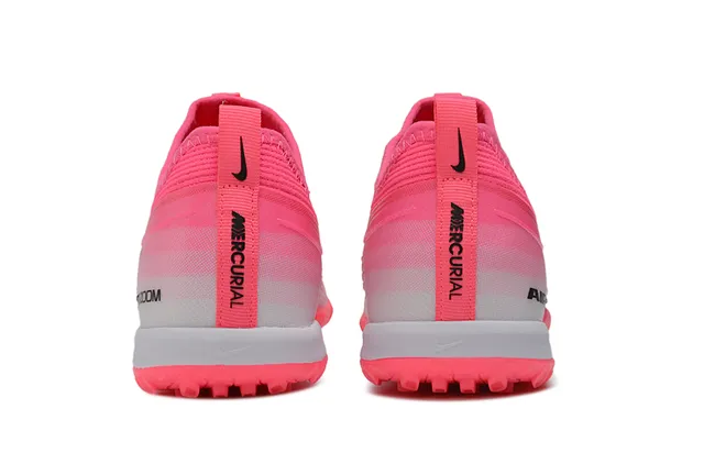 Nike Air Zoom Tênis de futebol com parte superior de malha rosa preto gradiente grama 4