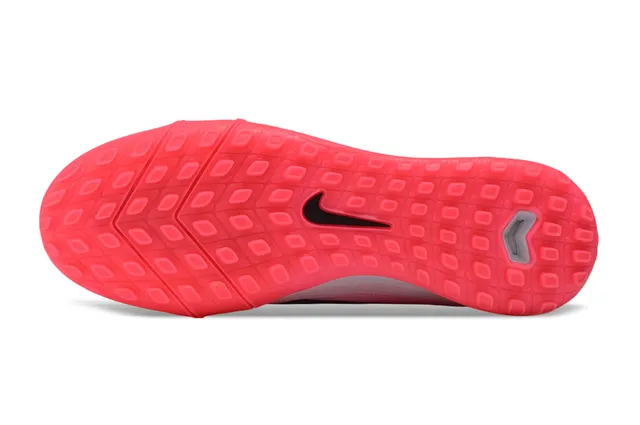 Nike Air Zoom Tênis de futebol com parte superior de malha rosa preto gradiente grama 6