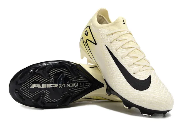 Nike بيج أسود منخفض القطع نسيج علوي Swoosh لمسة أرض صلبة أحذية كرة القدم 4