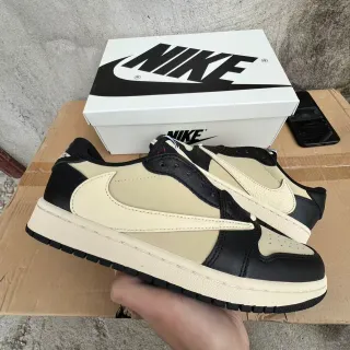 Nike بيج أسود أحذية رياضية منخفضة الارتفاع بانيلز جلدية لنمط الحياة