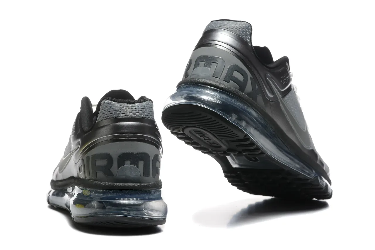 Nike Zapatillas Running Negro y Gris Full-Length Visible Air Cushioning Malla y Sintético 2