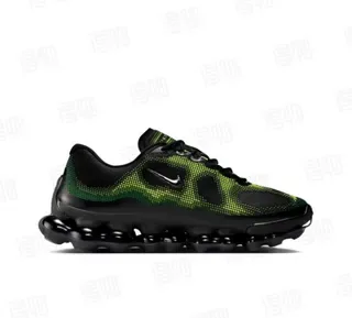 Nike Chaussures Lifestyle Noir et Vert avec Maille Gradient Pixelé, Semelle Intermédiaire Transparente à Bulles Segmentées 2