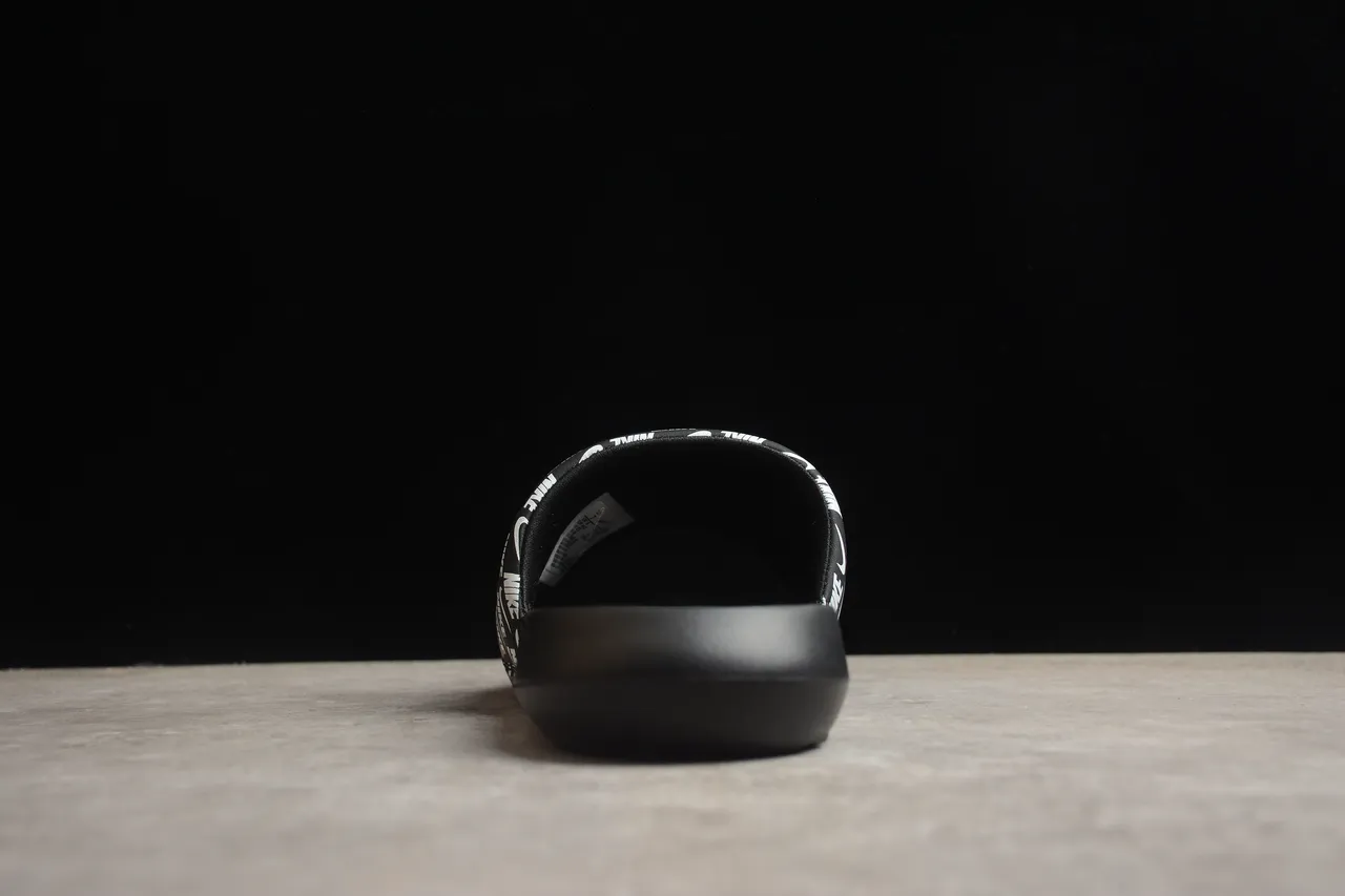 Nike 黑色白色 全覆盖 Logo 鞋带 模具成型 轮廓鞋垫 拖鞋 8