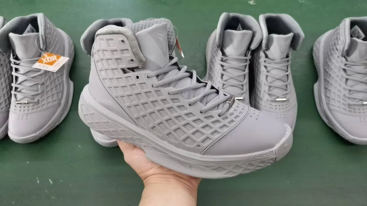 Nike Blue White High-Top Grid-Cage Upper Basketball Shoes 8