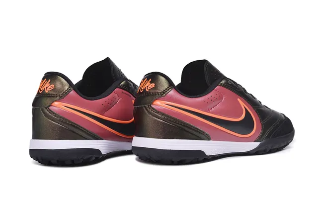 Nike Burgundy Orange Low-Cut Lace-Up Turf Soccer Shoes 4