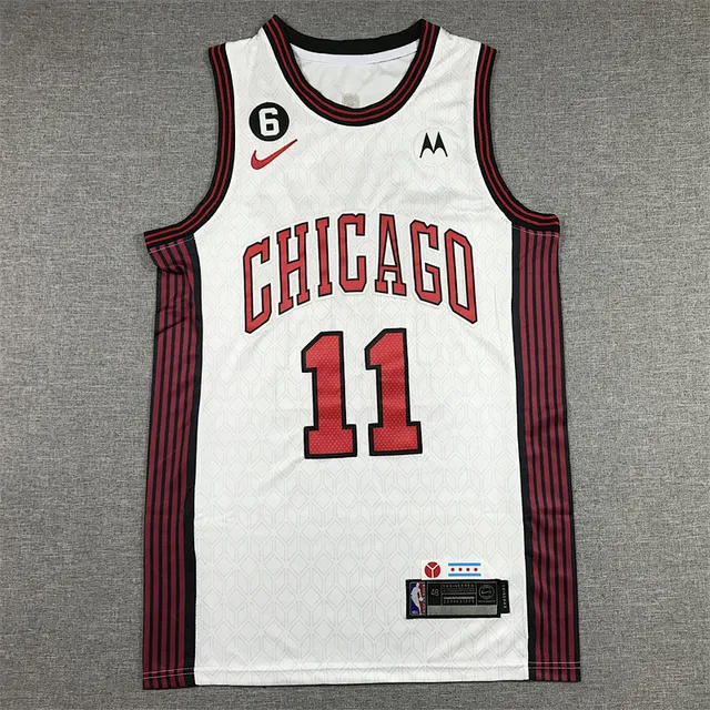 Nike Chicago Bulls City Edition White Basketball Jersey 2