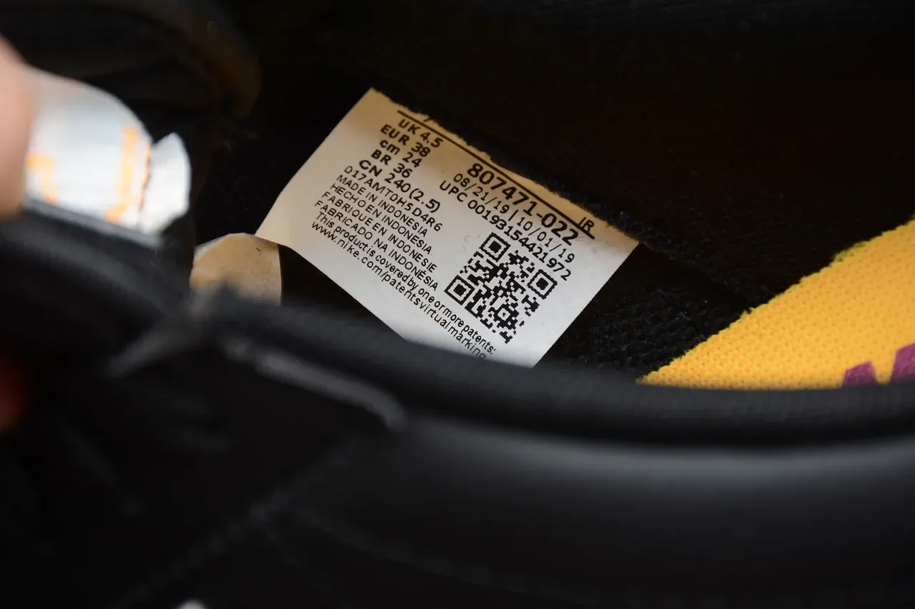 Nike Cortez Noir Blanc Jaune Violet Chaussures Lifestyle 16