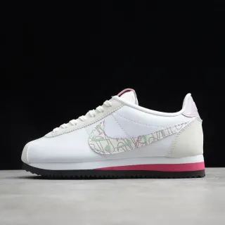 Nike Cortez zapatillas lifestyle blancas rosas verdes con patrón