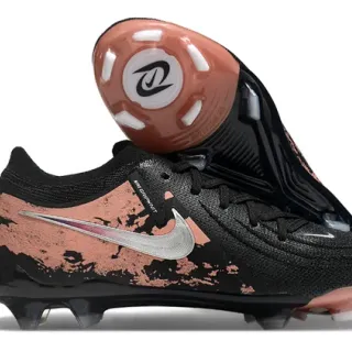 Nike Cyclone Black Brown Low-Cut Sock-Fit Upper Distressed Copper Overlay Firm-Ground Soccer Shoes