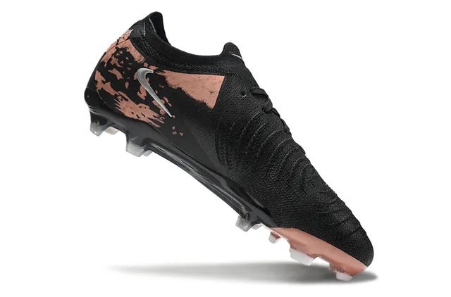Nike Cyclone أسود بني منخفض القطع أزيق جوارب أعلى تالف طبقة نحاس أرضية صلبة أحذية كرة القدم 2